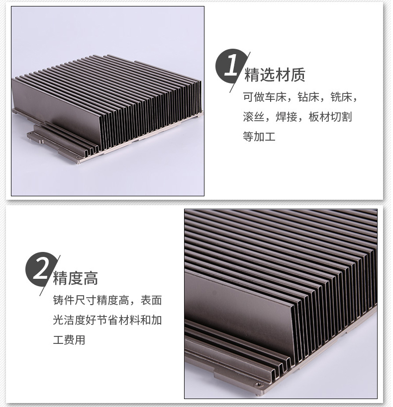 光通訊折疊fin焊接散熱器